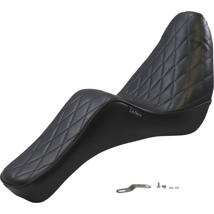 LE PERA 0802-1324 LYX-020DM Cherokee Seat - Diamond - Black - Softail '18-'23