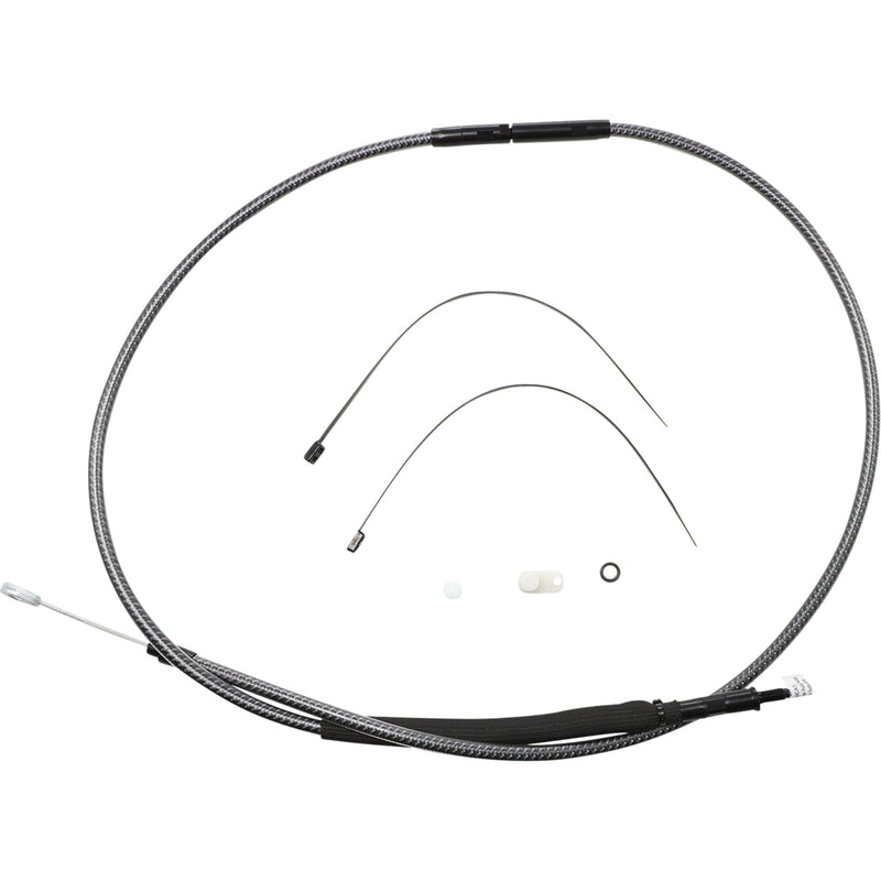 Magnum Shielding High-Efficiency Polished Karbonfibr Clutch Cable /16" - 722810 For Harley Motorcycles 2006-2024