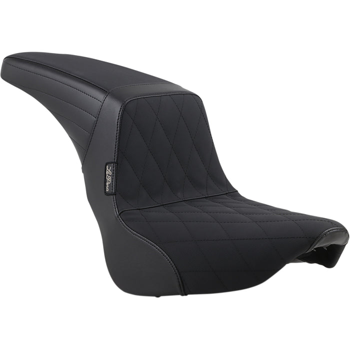 LE PERA 0802-1351 LYR-590DMGP Kickflip Seat — Diamond w/Gripp Tape - Black - Softail '18-'23