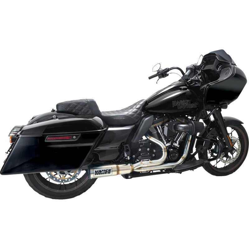 Vance & Hines Hi-Output 2-Into-1 Exhaust System - 27321-22 For Harley Touring 2017-2022