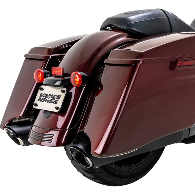 Vance & Hines Twin Slash Muffler - 46672 For Harley Touring 2017-2026