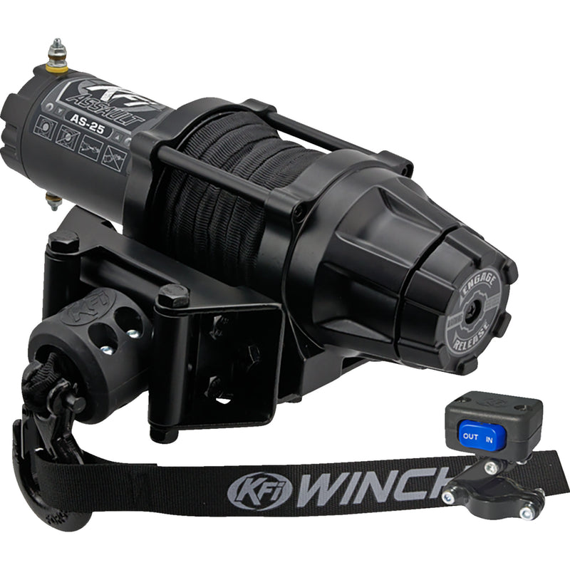 KFI PRODUCTS 4505-0931 AS-25 Assault Winch as-25  - 2500 lb - synthetic cable