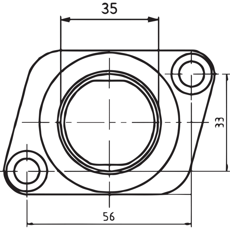 Parts Unlimited Mounting Flange - 07-100-25 Polaris Snowmobiles 1986-2003