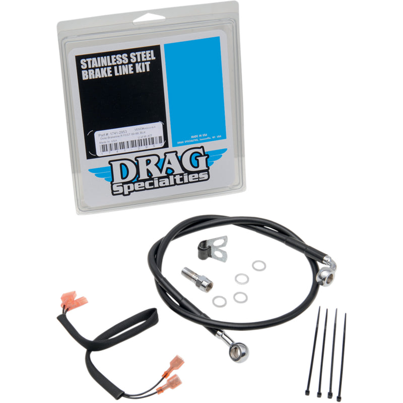 Drag Specialties Brake Line - 1741-2953 For Harley Softail 1989-1999