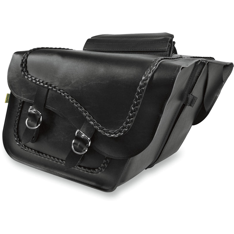 WILLIE & MAX LUGGAGE 3501-0147 58709-20 Slant Saddlebags fleetside  - black
