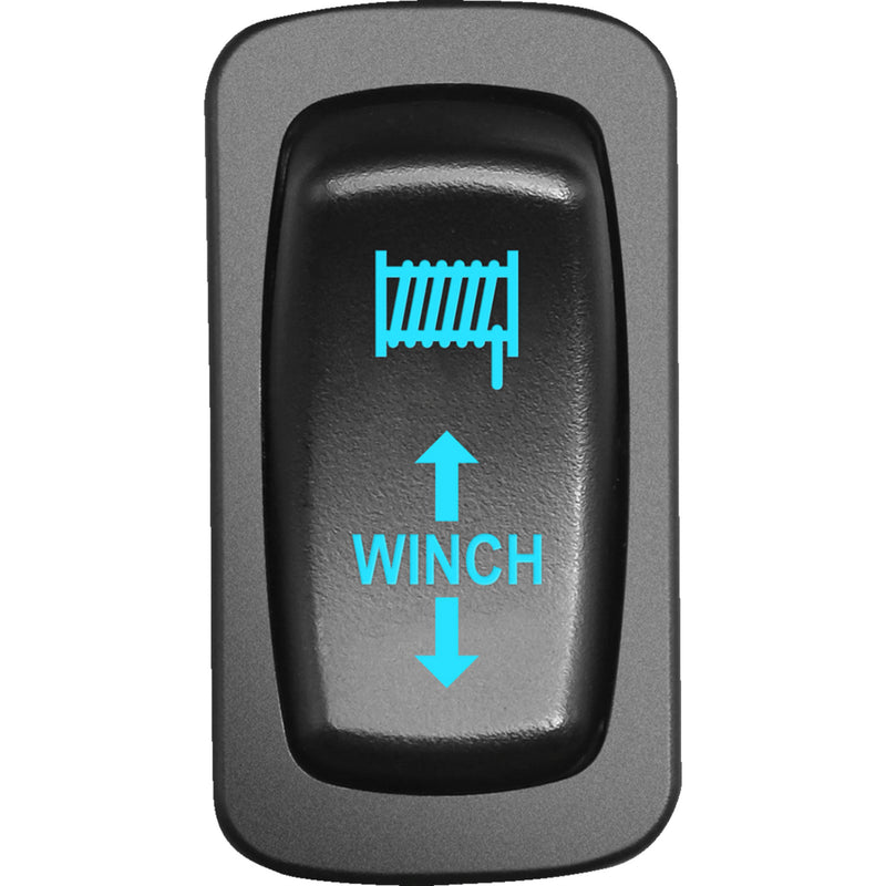 MOOSE OFFROAD 2106-0601 WIN-CAR-B Low-Profile Switch Switch - Winch - Blue