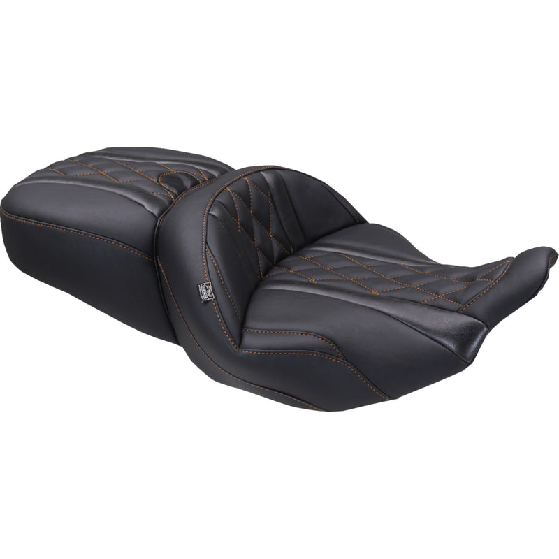 Mustang Deluxe Touring Seat - 89411MO For Harley Touring 2023-2026