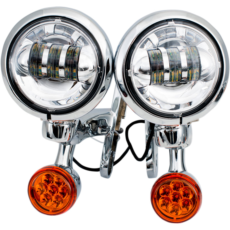 Rivco Products Spotlight And Turn Signal Kit - MV185 For Harley Touring 1994-2020