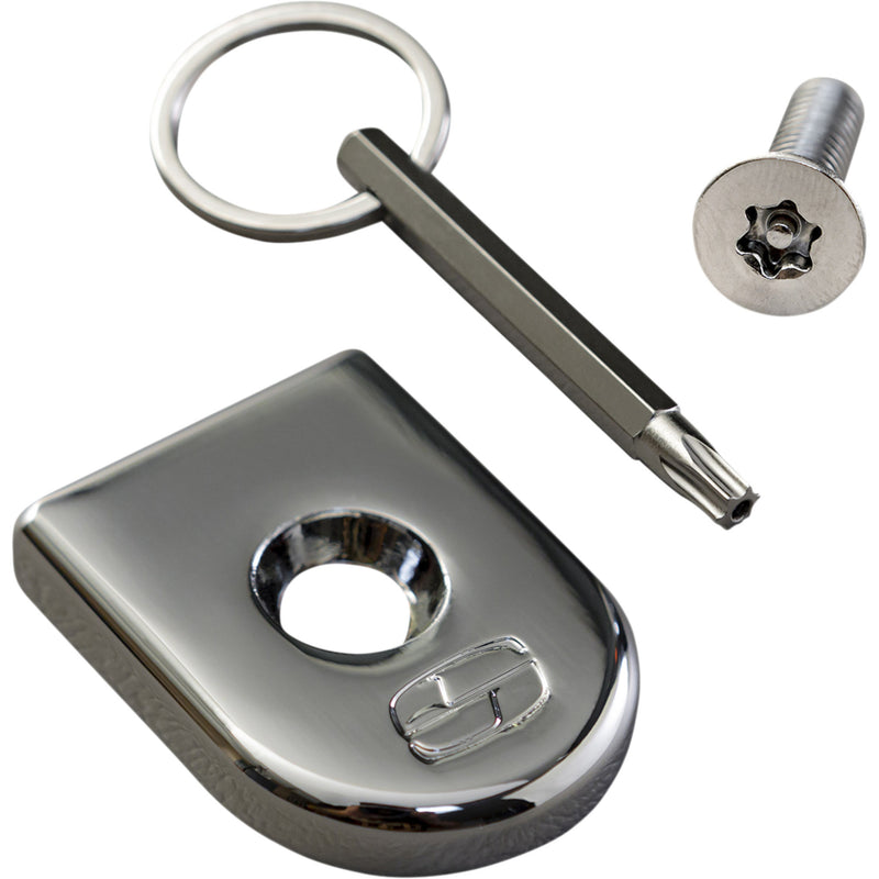 SADDLEMEN 0820-0162 8911C Security Seat Screw chrome