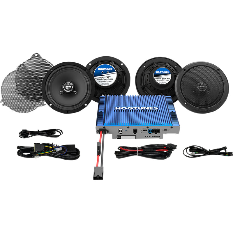 Hogtunes QC Ultra 4-RM Speaker And Amplifier Kit For Harley Touring 2014-2024