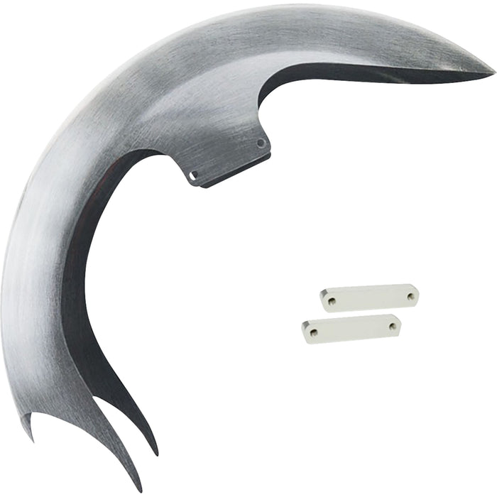PAUL YAFFE BAGGER NATION 1401-1019 TALON23-14L-C Steel Talon Front Fender - 23" Wheel - With Chrome Fender Adapters - Touring Models