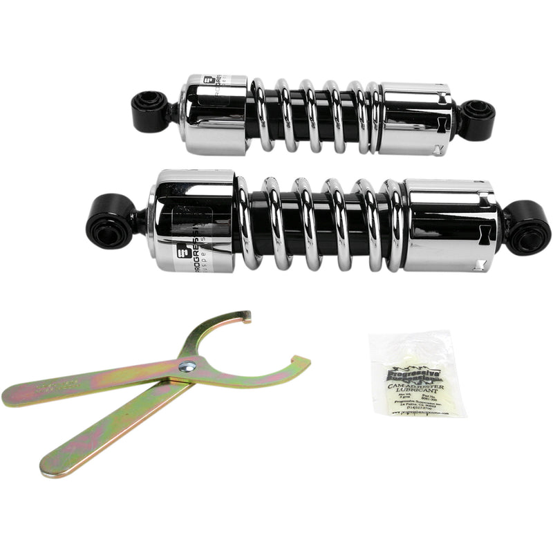 Progressive Suspension 412 Series Without Covers Shock Absorber - 412-4037C For Harley Motorcycles 1991-2017