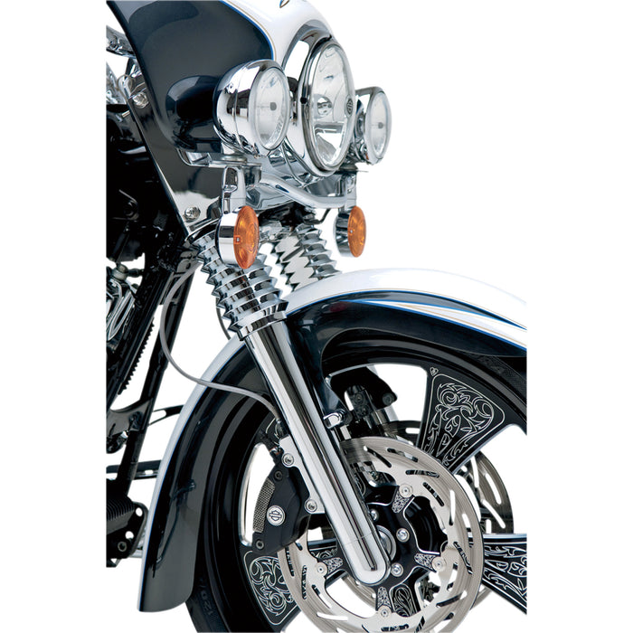 ARLEN NESS 0403-0029 06-500 Dual-Disc Hot Legs Fork Legs - Smooth - Chrome - '08-'13 FLT