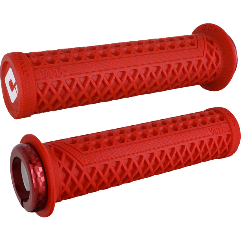 ODI 0630-3349 D33VNR-R Vans v2.1 Lock-On Grips pwc - red/red