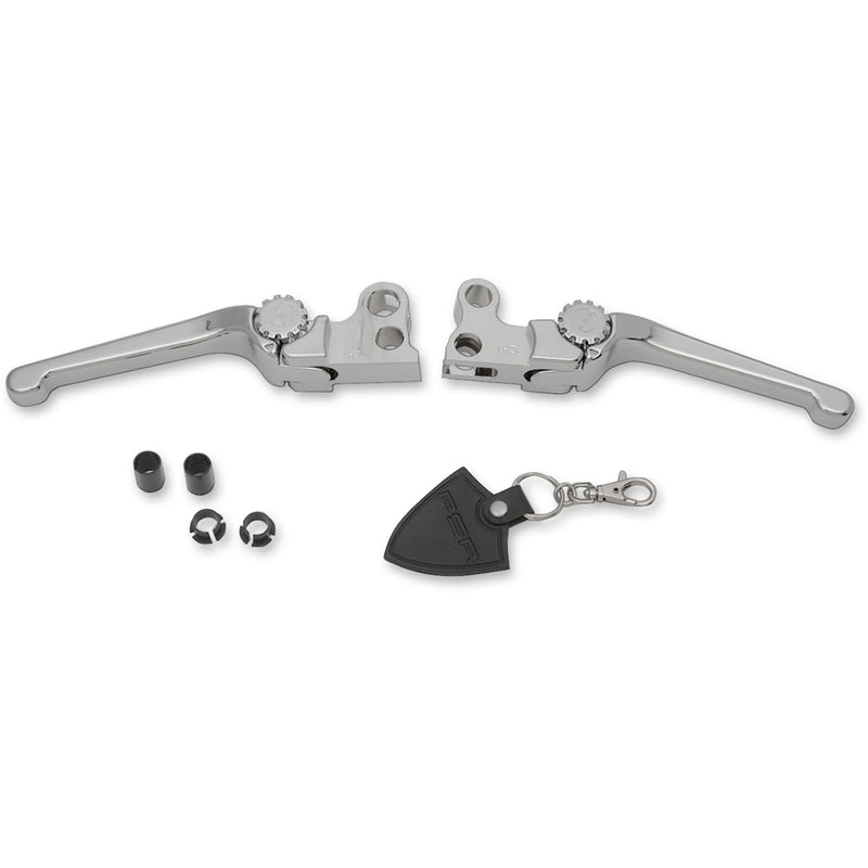 Psr Anthem Lever Set - 12-00650-20 For Harley Motorcycles 1982-1995