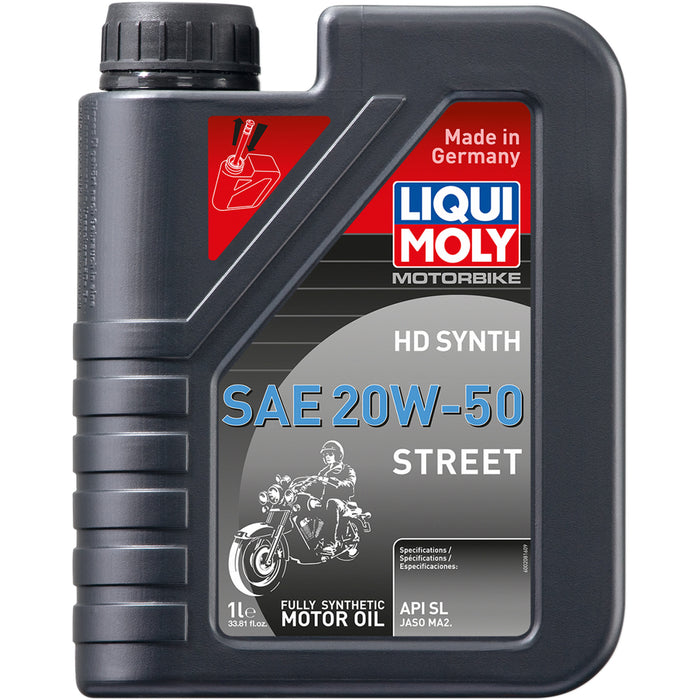 LIQUI MOLY 3601-0676 20100 H-D® Fully Synthetic 4T Street Oil H-D® Synthetic 4T Street Oil - 20W-50 - 1 Liter
