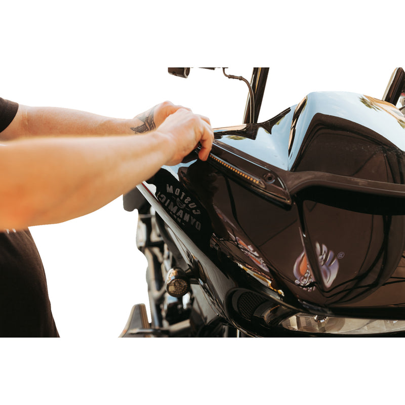 Custom Dynamics Windshield Trim - CD-RG-WT-AW2-B For Harley Road Glide 2015-2025