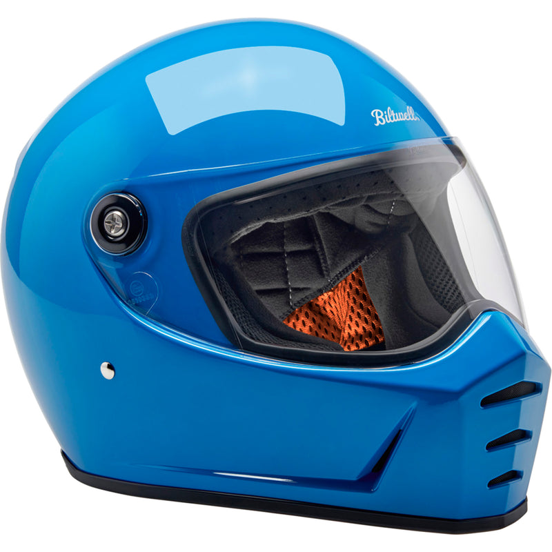 BILTWELL Lane Splitter 22.06 Helmet Gloss - Tahoe Blue