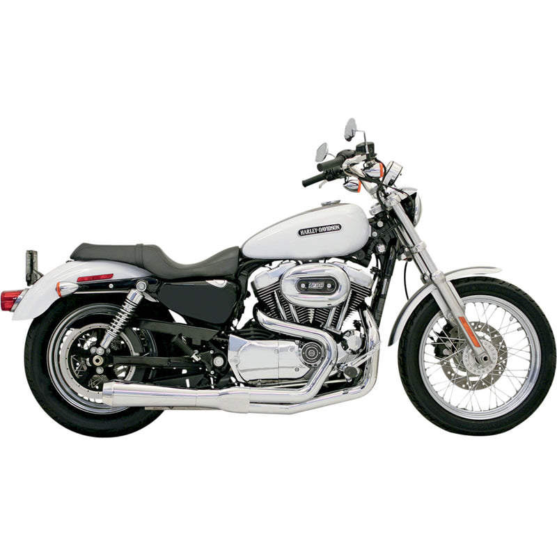 Bassani Xhaust Road Rage 2-Into-1 Exhaust System - 14112J For Harley Sportster 2004-2013