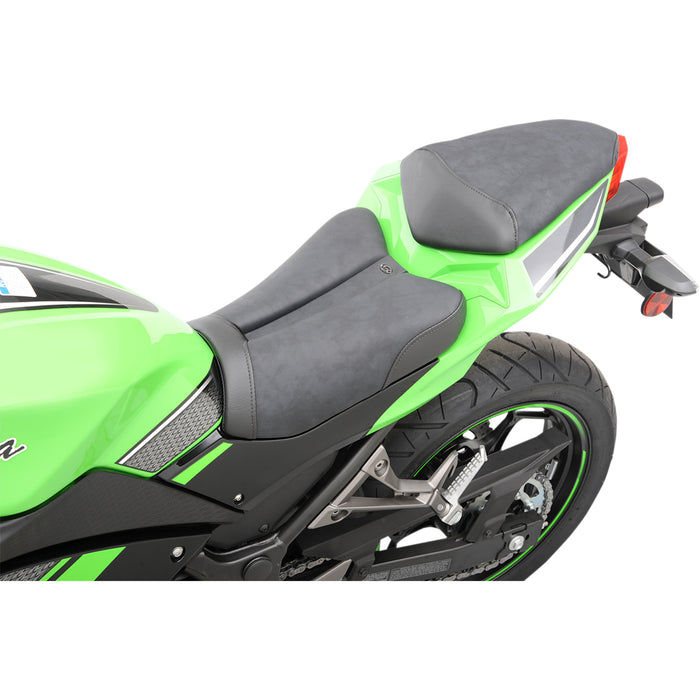 SADDLEMEN 0810-1484 0810-K052 Gel Channel™ Sport Seat — Solo Gel Channel™ Sport Seat - Black - EX300