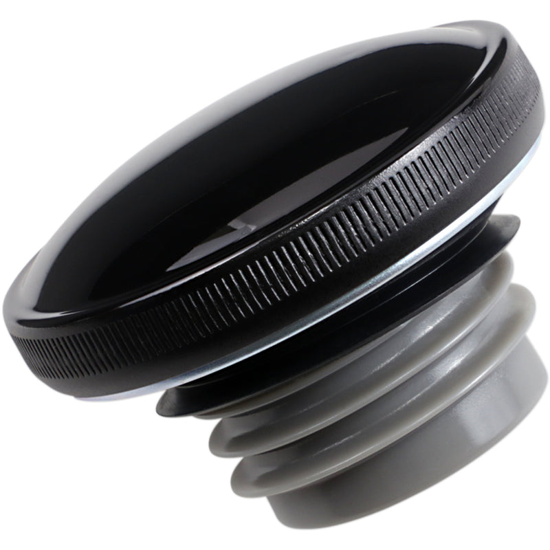 Drag Specialties Screw-In Gas Cap Vented Gloss Black For Harley Motorcycles 1996-2026