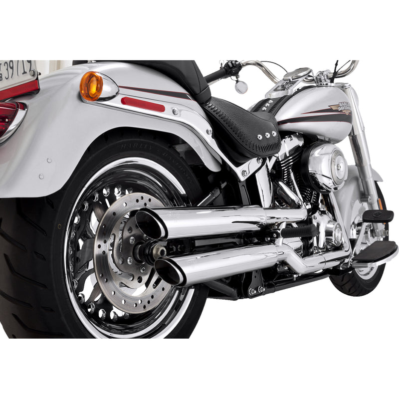 Vance & Hines Twin Slash Muffler - 16343 For Harley Softail 2010-2017