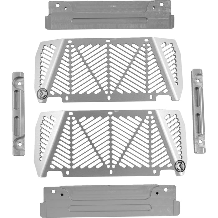 MOOSE OFFROAD 1901-0952 12-3000 Radiator Guards silver - kawasaki