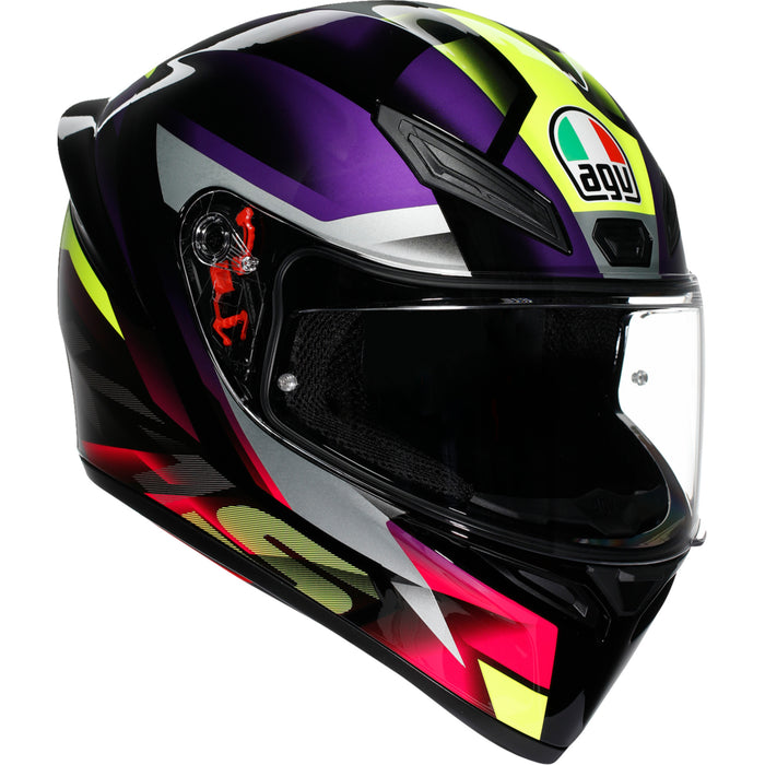 AGV K1 S Fastlap Helmet - Black/Purple/Pink