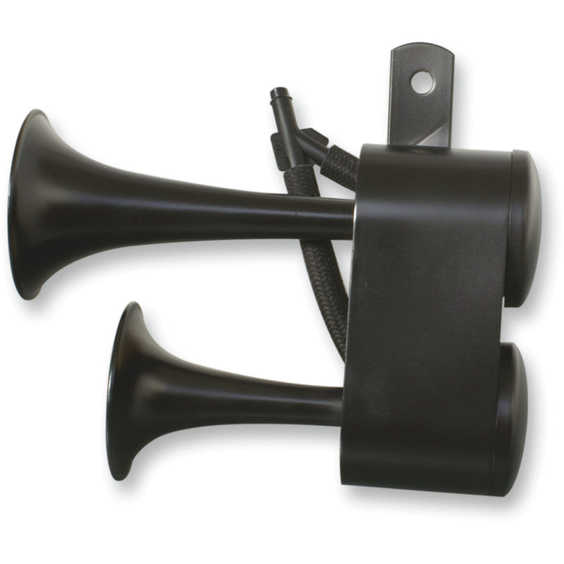 RIVCO PRODUCTS 2107-0082 AHHDBK Dual Air Horn - Air Horns - Black