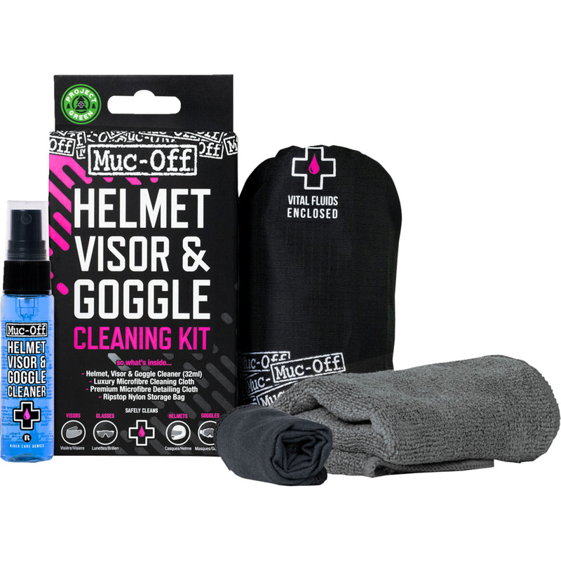 MUC-OFF USA 3704-0410 20802 Visor, Lens & Goggle Cleaning Kit