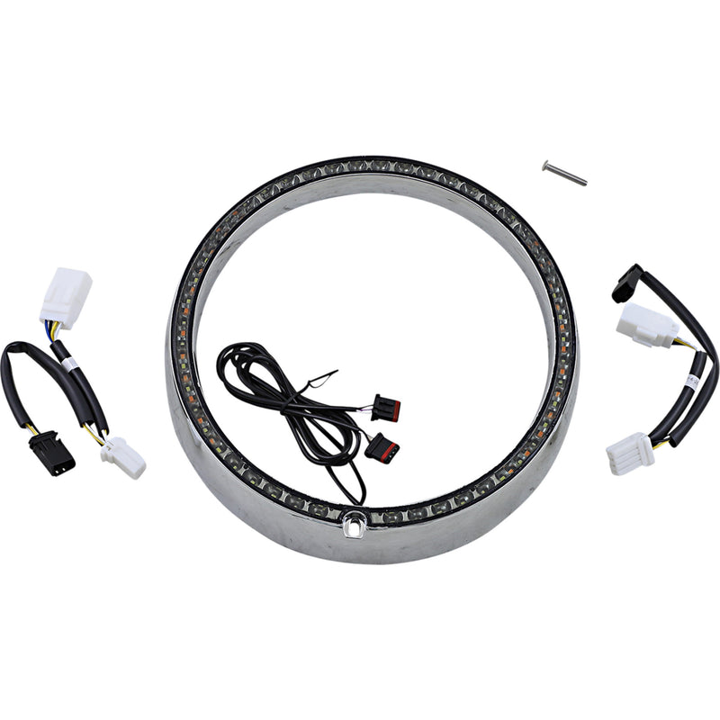 Custom Dynamics Accent Trim Ring - PB-7TR-AW-2C For Harley Touring 2006-2013
