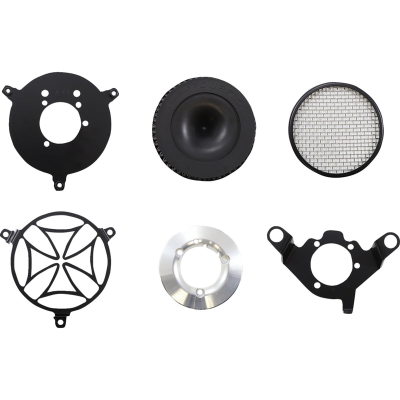 Cobra Cobra Cross Air Cleaner - 606-0102-02B-SB For Harley Motorcycles 1999-2017