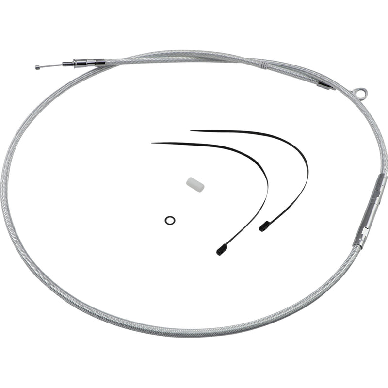 Magnum Shielding High-Efficiency Braided Sterling Chromite II® Clutch Cable 64-7/16" - 3216HE For Harley Motorcycles 1987-2006