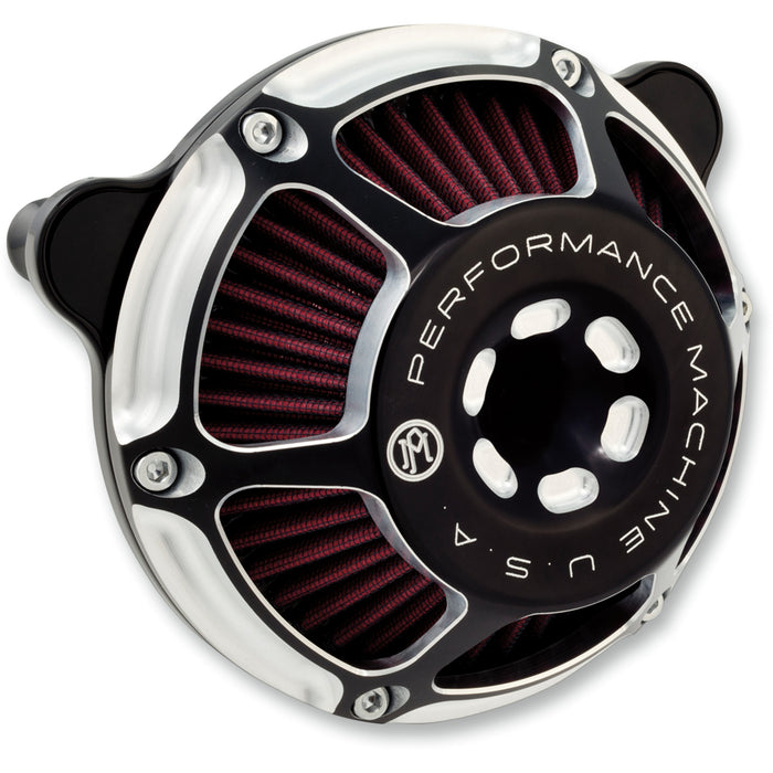 PERFORMANCE MACHINE (PM) 1010-1325 0206-2080-BM Max HP Air Cleaner Kit - Contrast Cut™