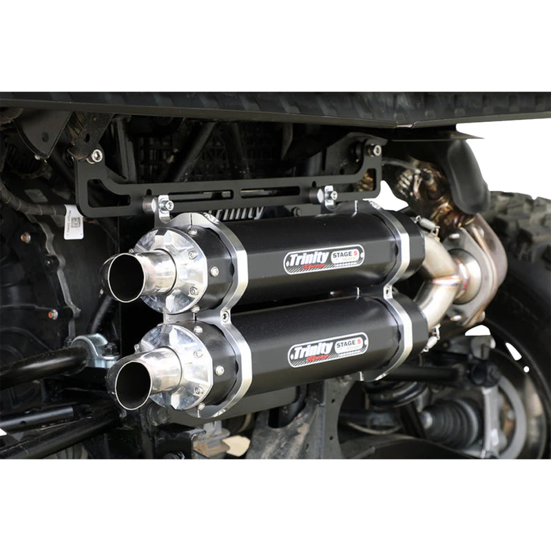 TRINITY RACING 1831-1094 TR-4193S-BK Slip-On Muffler black - dual - xpedition