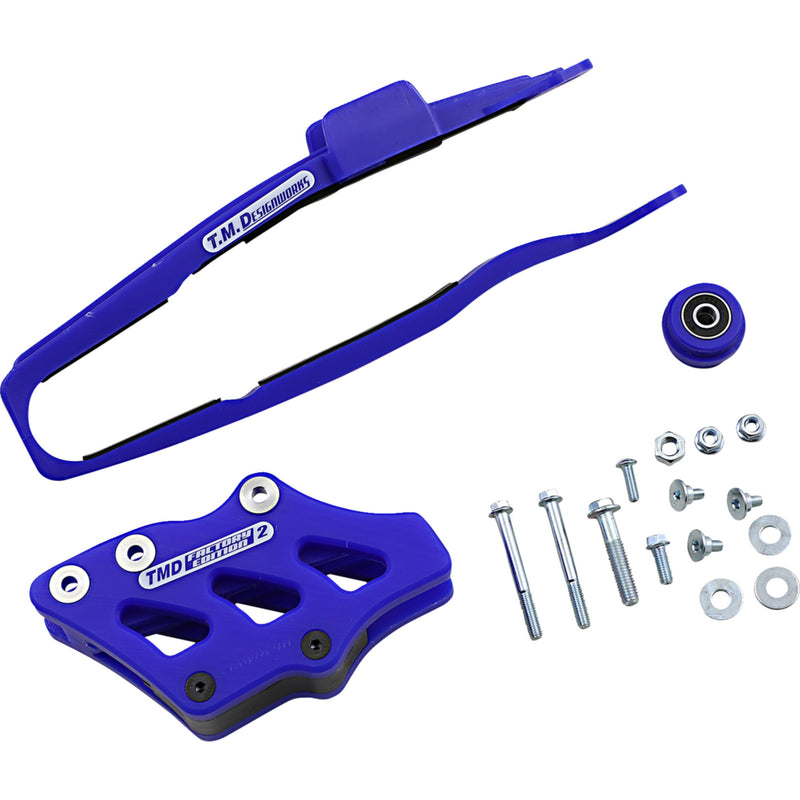 T.m. Designworks Chain Guide And Slider Kit - YCP-OR8-BU Yamaha Dirt Bikes 2018-2025
