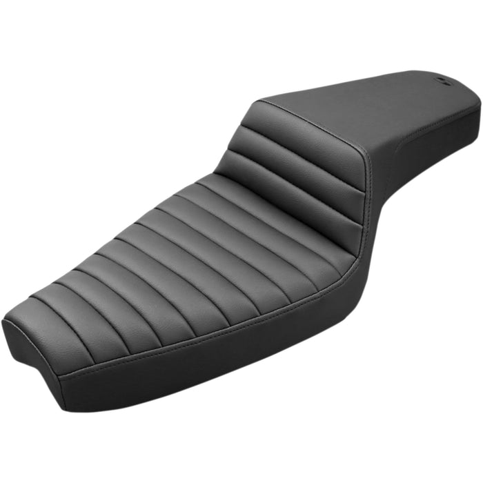 SADDLEMEN 0804-0715 879-03-171 Step-Up Seat — Front Tuck-n-Roll - Black - XL