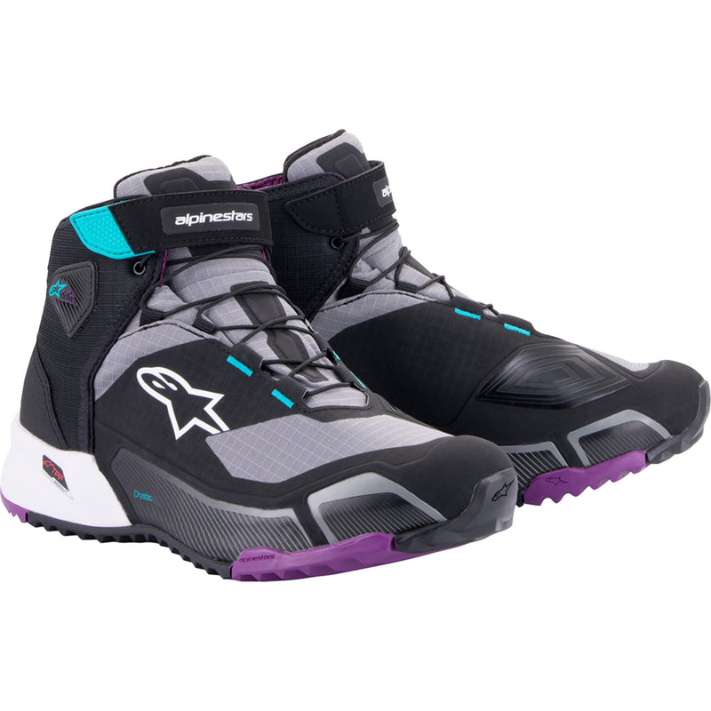 ALPINESTARS 3405-3240 261152313709 Stella CR-X Drystar® Shoes black/gray/teal/purple - us 9