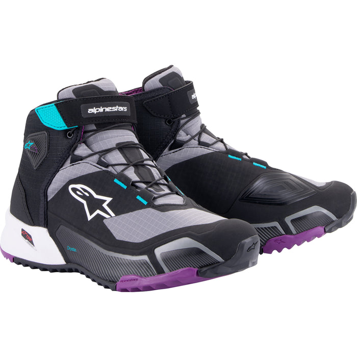 ALPINESTARS 3405-3240 261152313709 Stella CR-X Drystar® Shoes black/gray/teal/purple - us 9