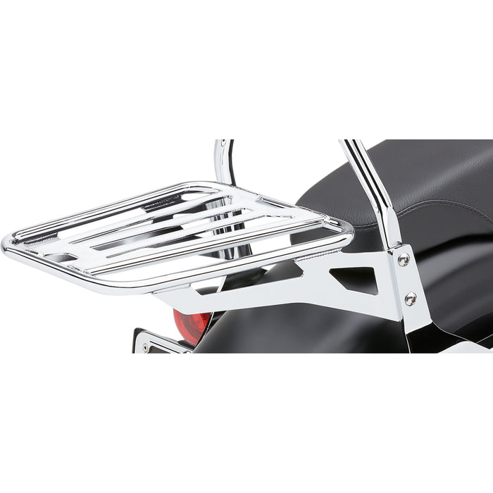 COBRA 1510-0306 602-3500 Luggage Rack for Cobra Detachable Backrest - Sissy Bar Luggage Rack - Chrome - Tubular