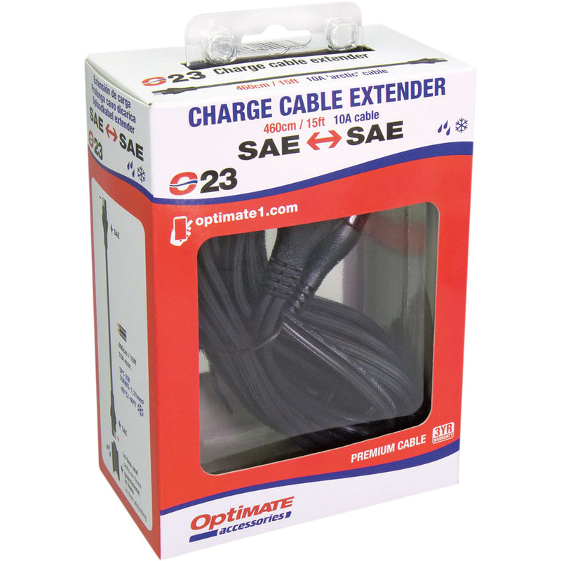TECMATE 3807-0336 O-23 Charge Cable Extender Charger Cord - 15' Extender