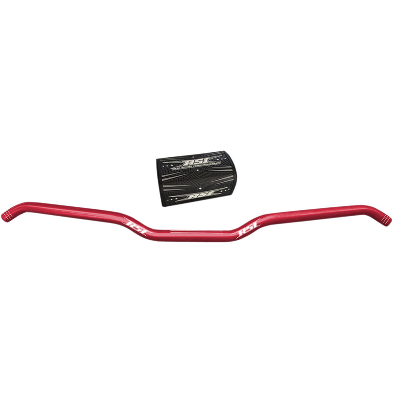 RACE SHOP INC. 0601-4373 T6-10R-R Hustler Anodized Aluminum Handlebars Handlebar - Hook - 13° - Red