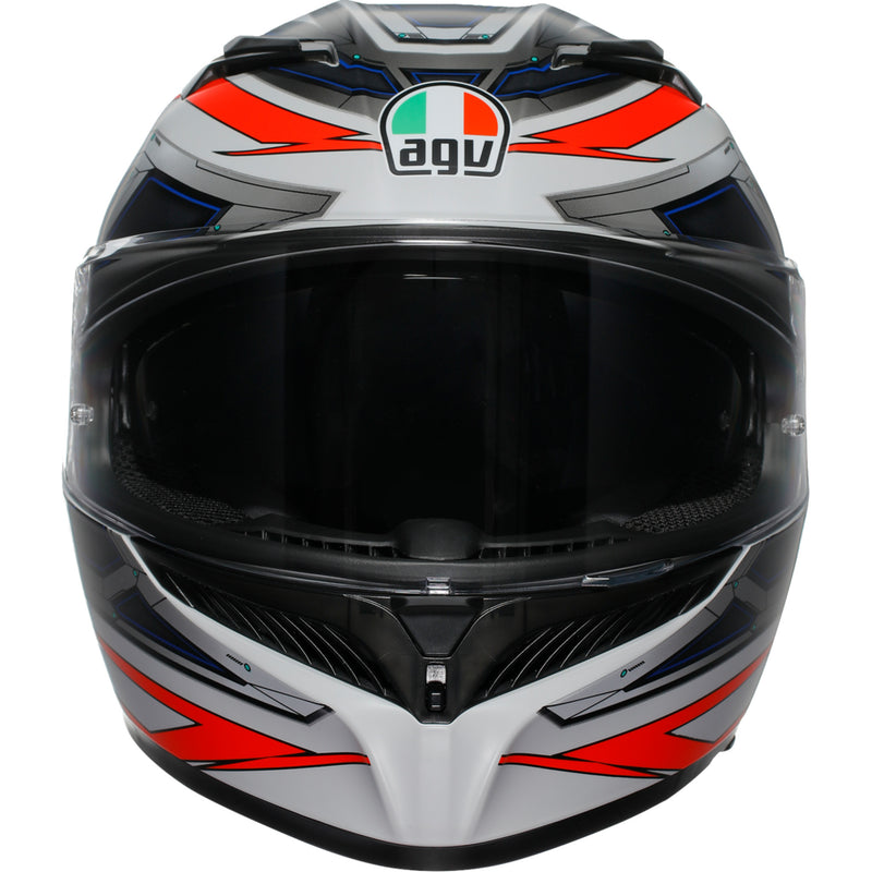 AGV K3 Space Helmet - Matte White/Red Fluo
