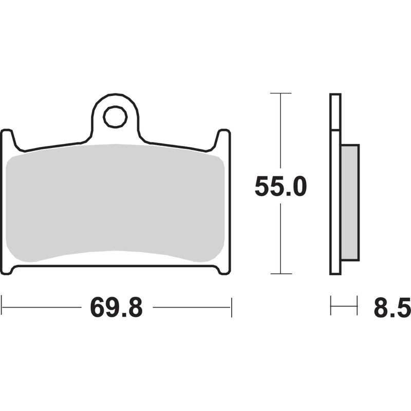Sbs Brake Pad - 624HS For Triumph Motorcycles 1993-2020 | Suzuki 750 / 1100 / 600 / 1200 Bandit 1988-1996