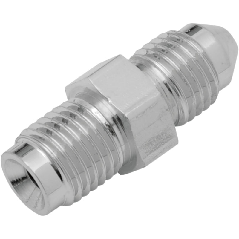 DRAG SPECIALTIES DS098396 Chrome Steel Brake Line Fitting #3 Male Fitting - 3/8" Inverted Flare - Straight
