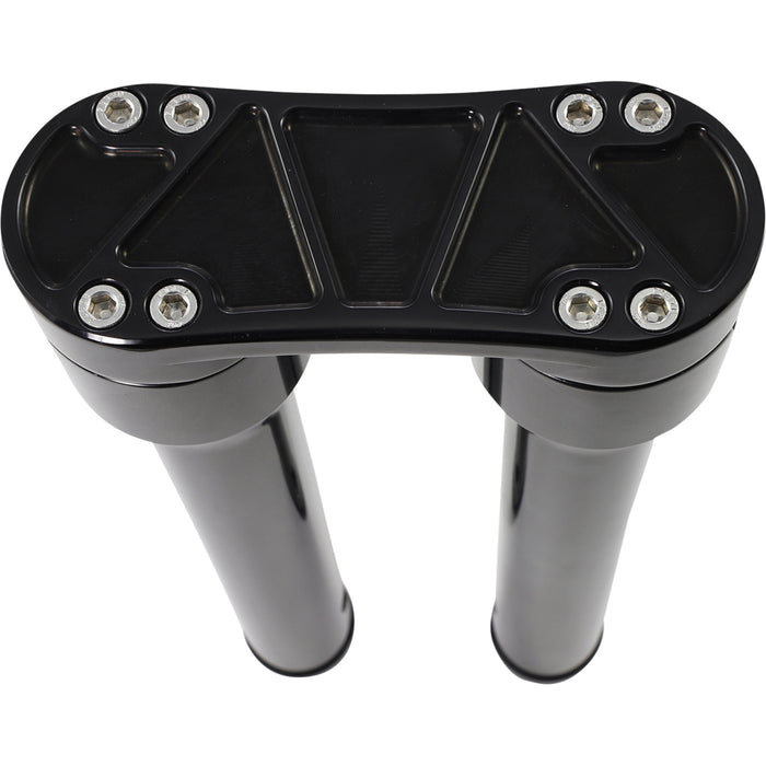 ACCUTRONIX 0602-1193 HR2212-B Bandit Risers Risers - Threaded - 12" - Black