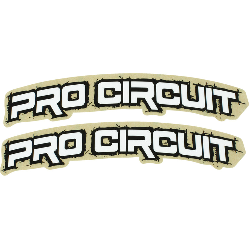 PRO CIRCUIT 4320-2543 DC0010-RETRO Fender Stickers Font Fender Decal - Retro - White