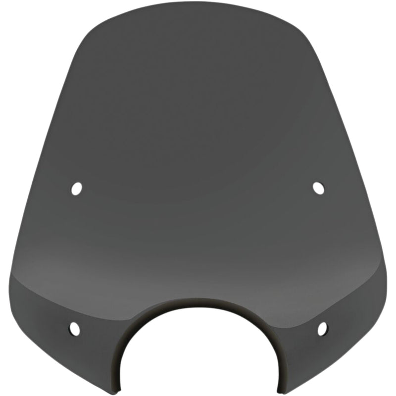 MEMPHIS SHADES 2313-0284 MEP55110 Pop Top Sportshield Pop Top Windshield - 7" Headlight Cut Out - Dark Black Smoke
