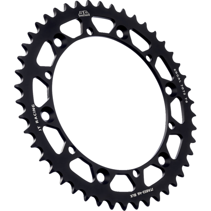 JT SPROCKETS 1211-2604 JTA853.46BLK RaceLite Aluminum Rear Sprocket Rear Sprocket - Black - 46 Tooth - Yamaha