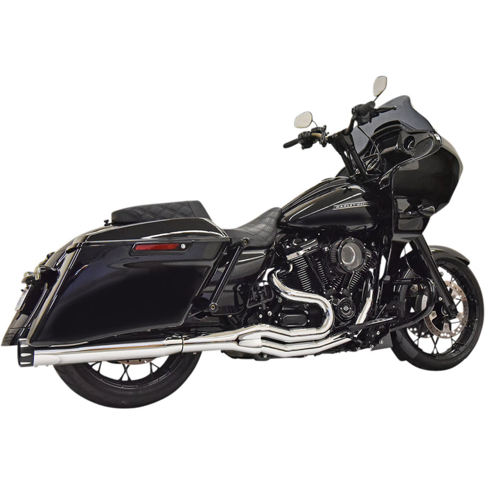 BASSANI XHAUST 1800-2492 1F78T Road Rage 2-into-1 Exhaust System - 2:1 High Horsepower Exhaust - Chrome